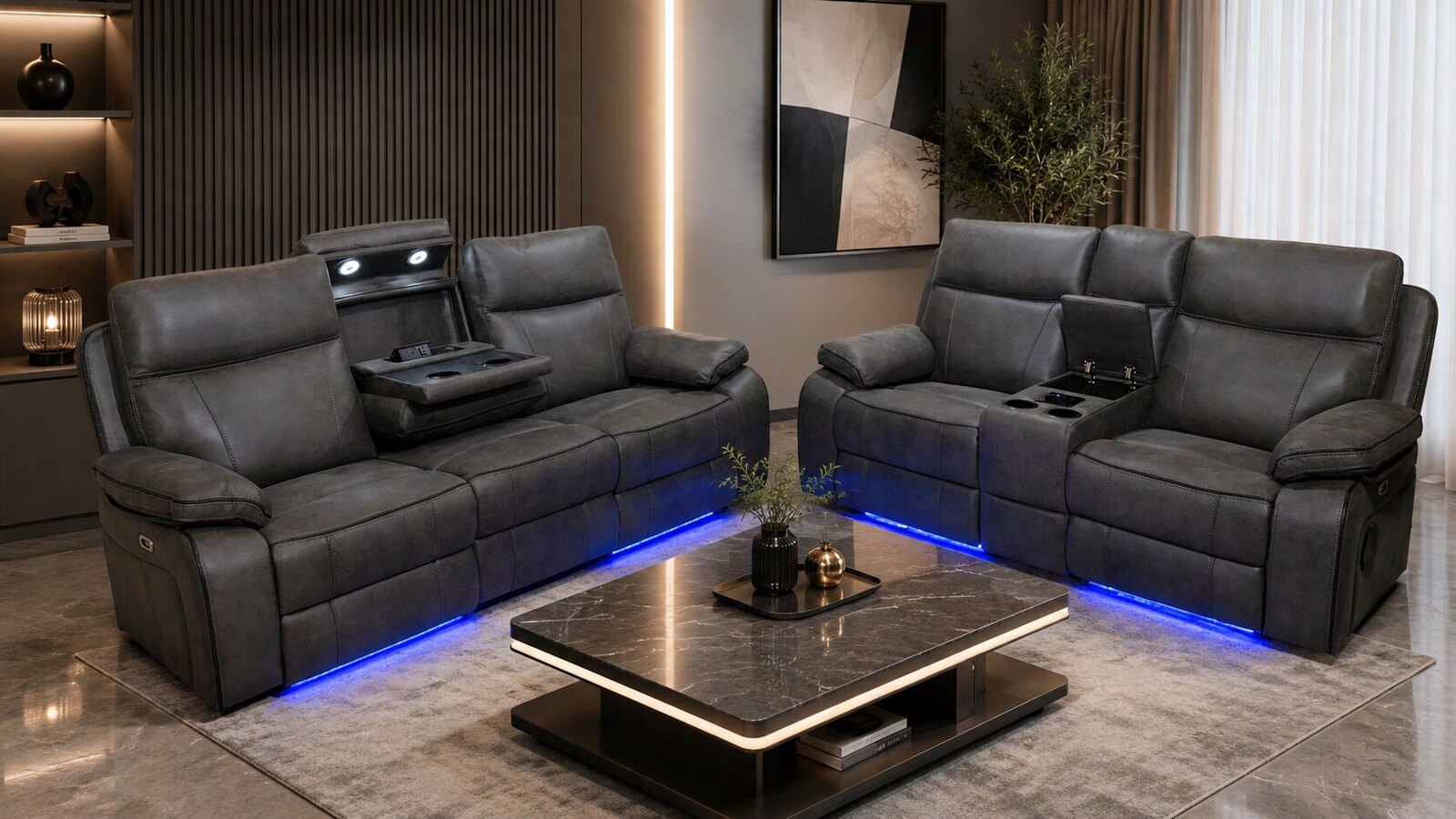 Leon Recliner Sofa in situ