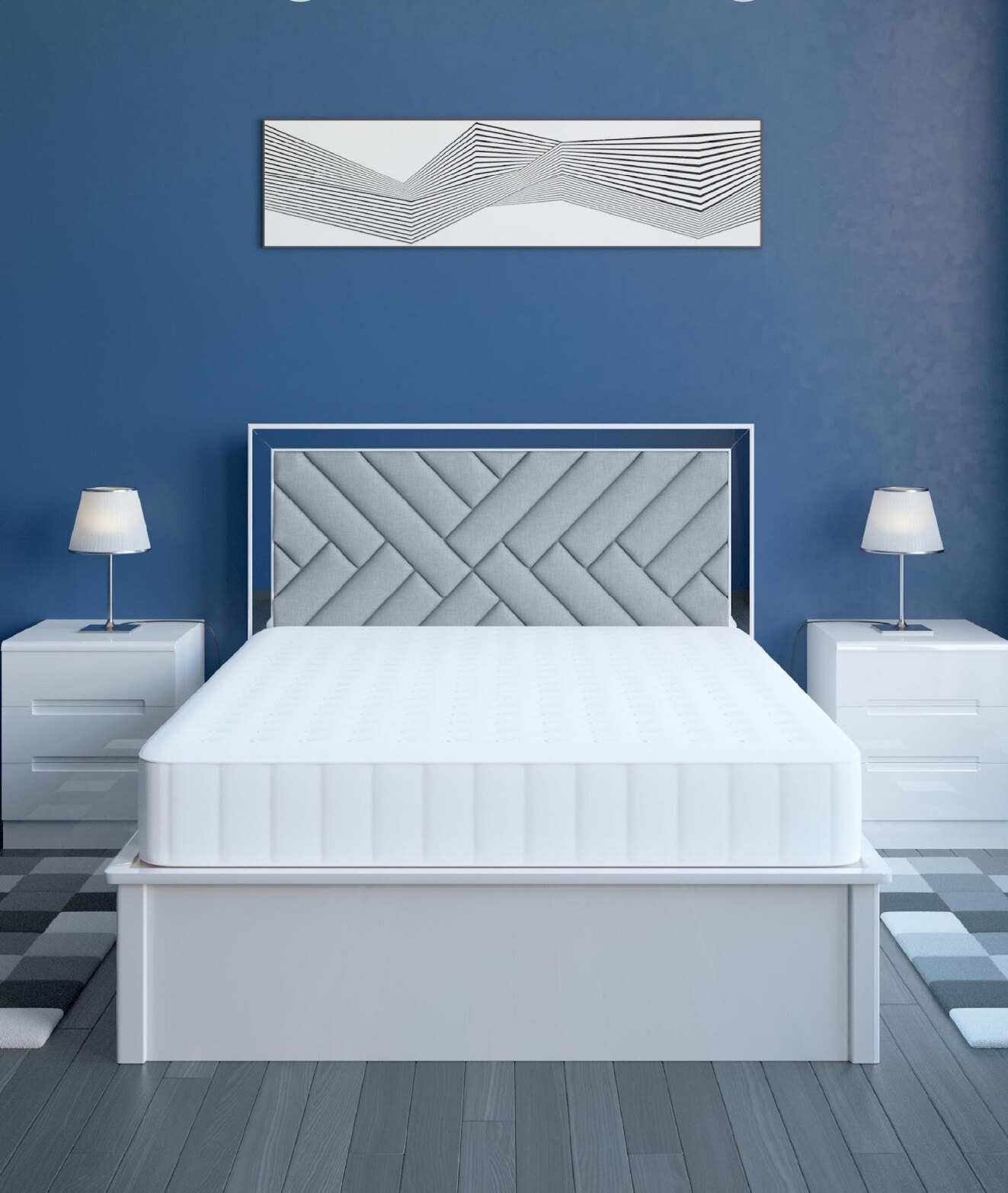 B01 High Gloss Storage Bed