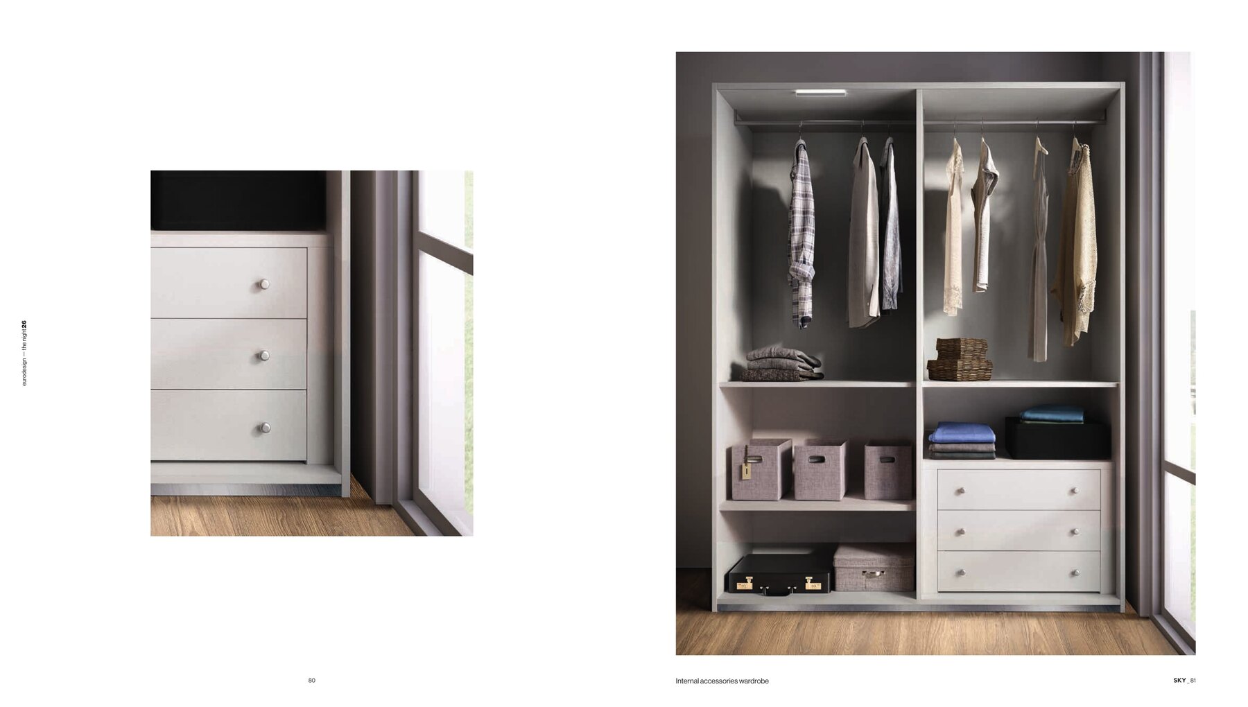 Sky Italian Wardrobe in situ