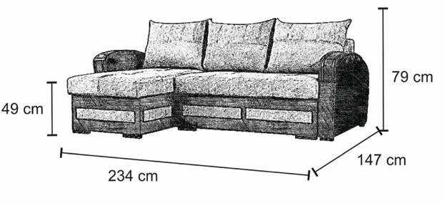 Kewin Sofa Bed in situ