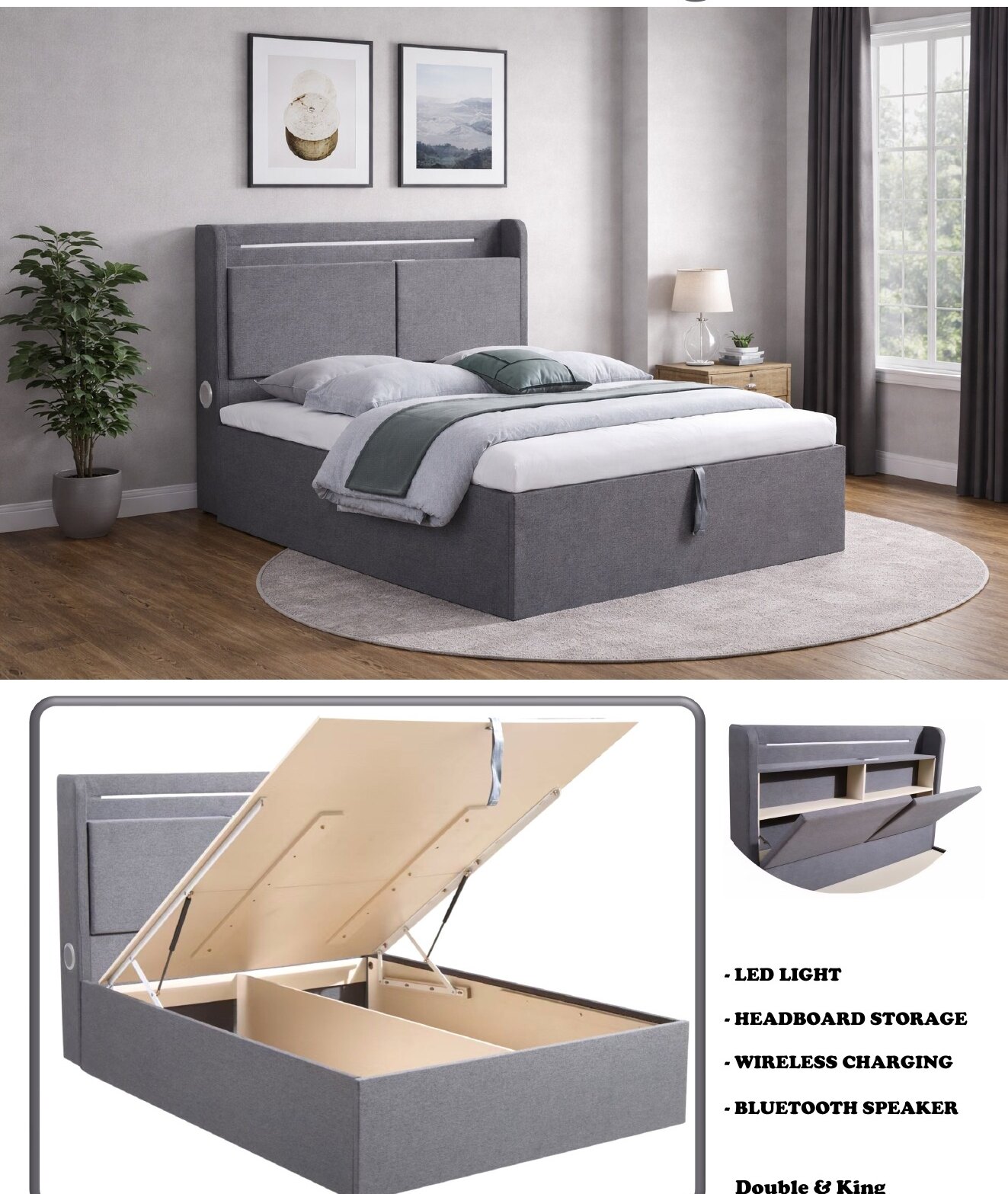 New York Smart Storage Bed view 3