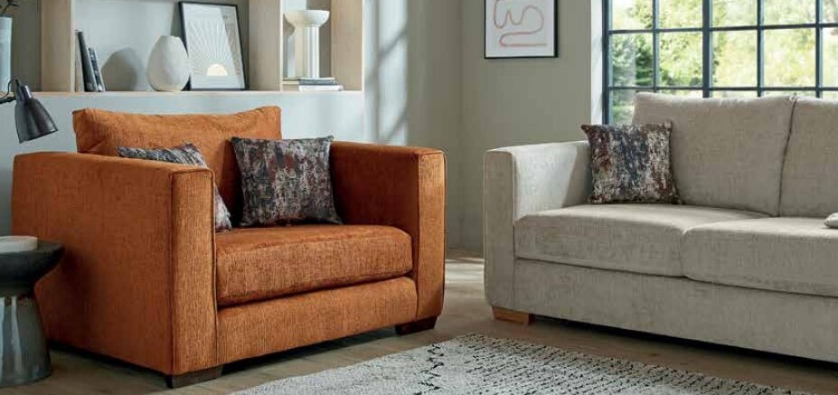 Leon Crush Handcrafted Sofa in situ