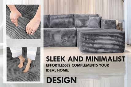 Smart L-shape Sofa In Box in situ