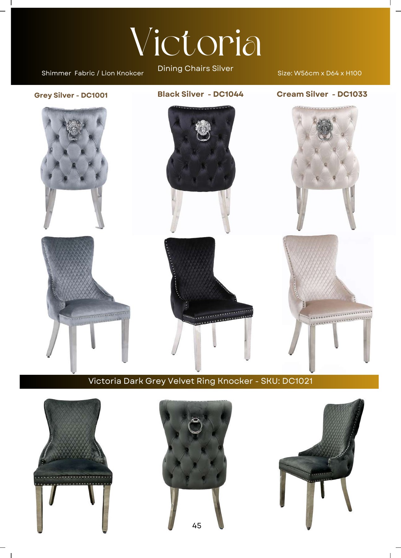 Victoria Knocker Dining Chair in situ