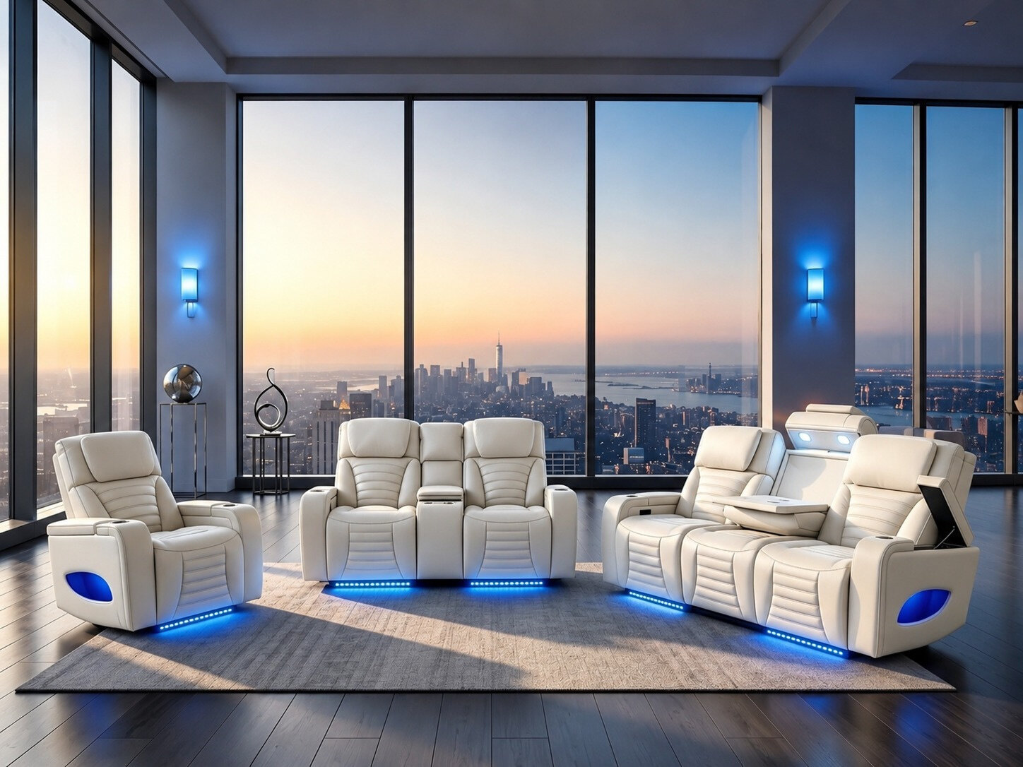 Hermes Electric Recliner Sofa in situ