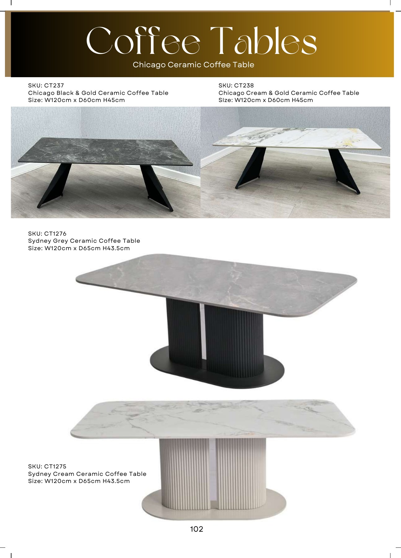 Chicago Ceramic Coffee Table