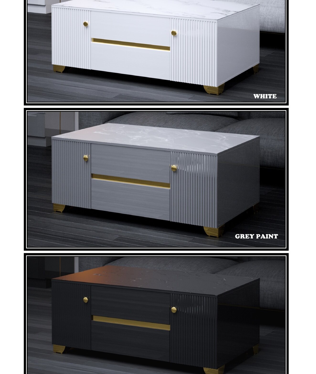 CT01 Sintered Stone Coffee Table