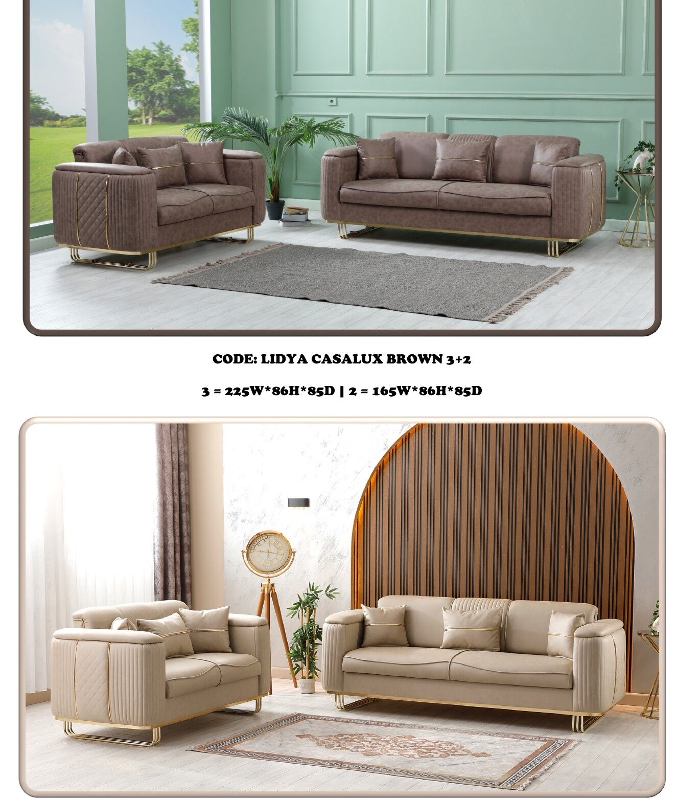 Lidya Casalux Sofa Set in situ