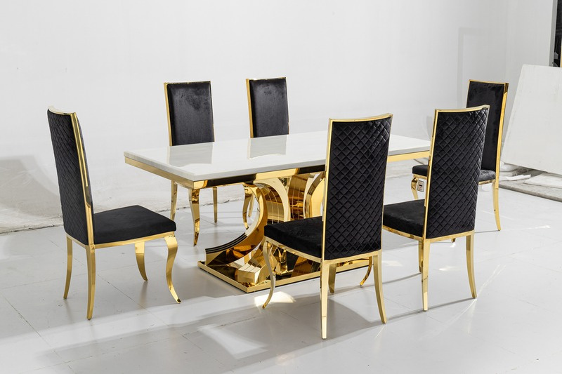 Aura Marble Dining Table view 3