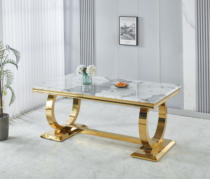 Bravia Marble Dining Table view 3