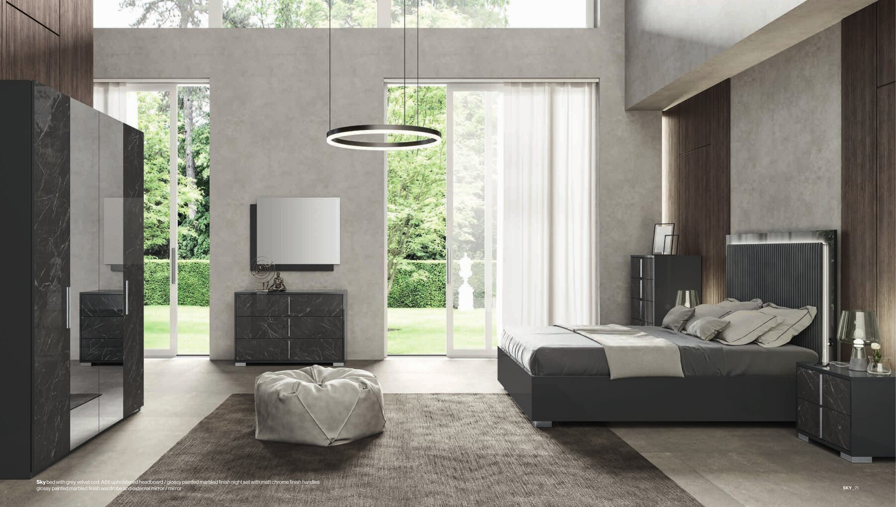 Sky Italian Upholstered Bed