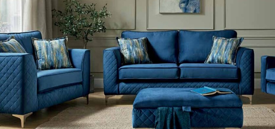 Mayfair Quilted Handcrafted Sofa in situ