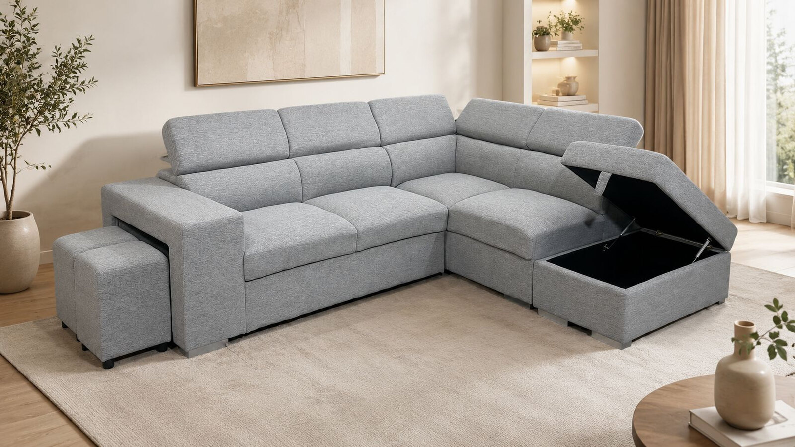 Rose Corner Sofa Bed