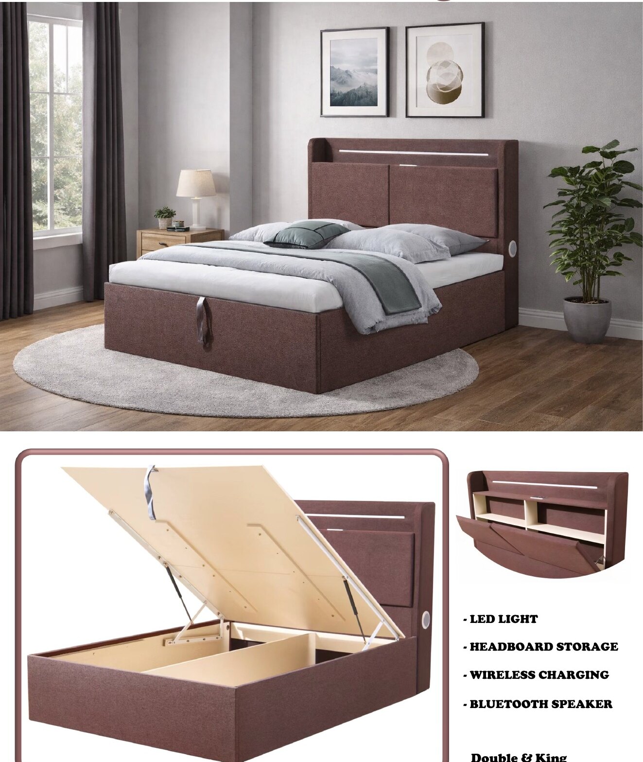 New York Smart Storage Bed in situ