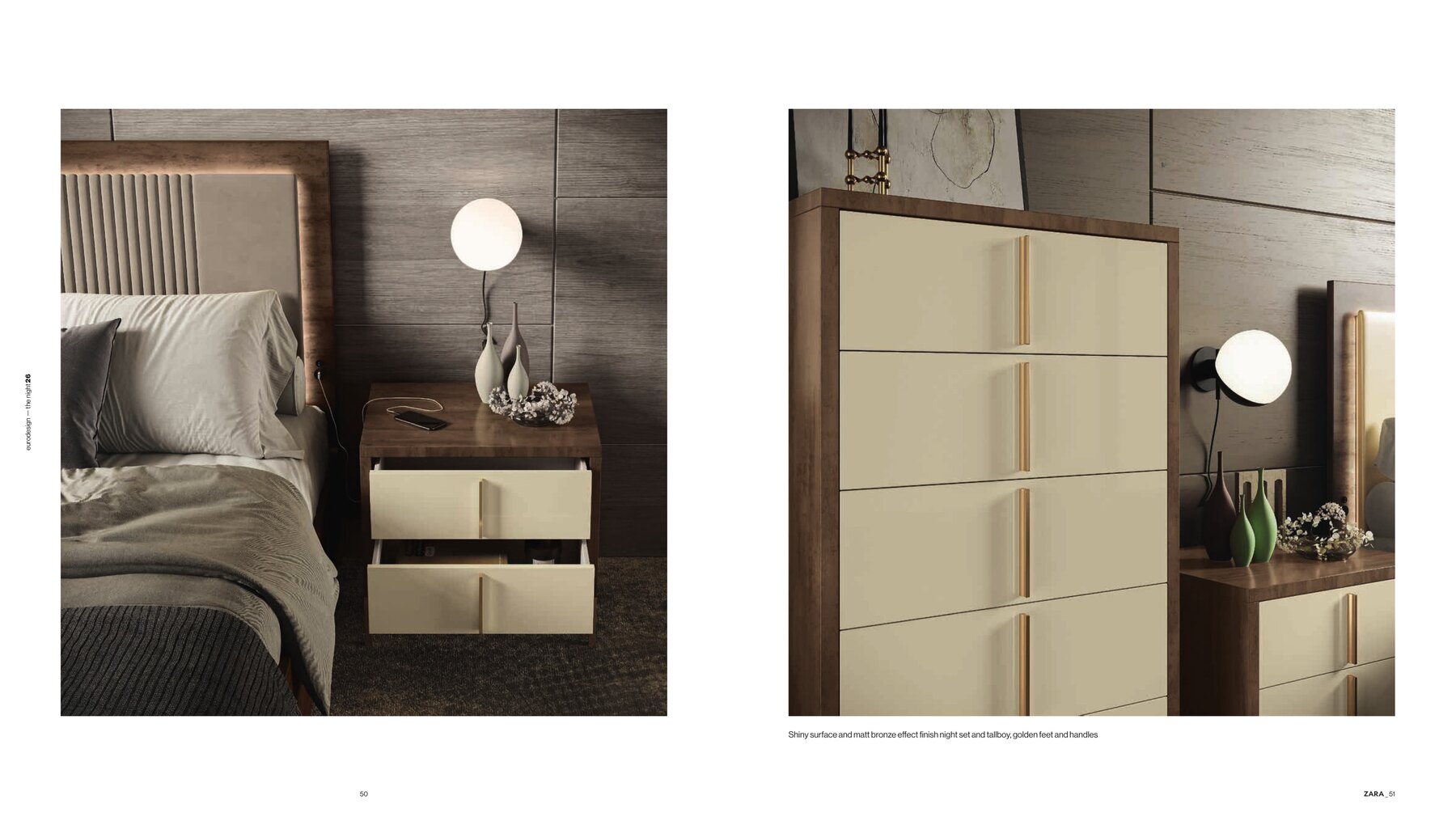Zara Italian Bedside Table