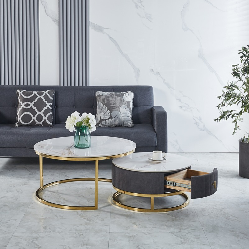Fulton Nest of 2 Coffee Tables in situ