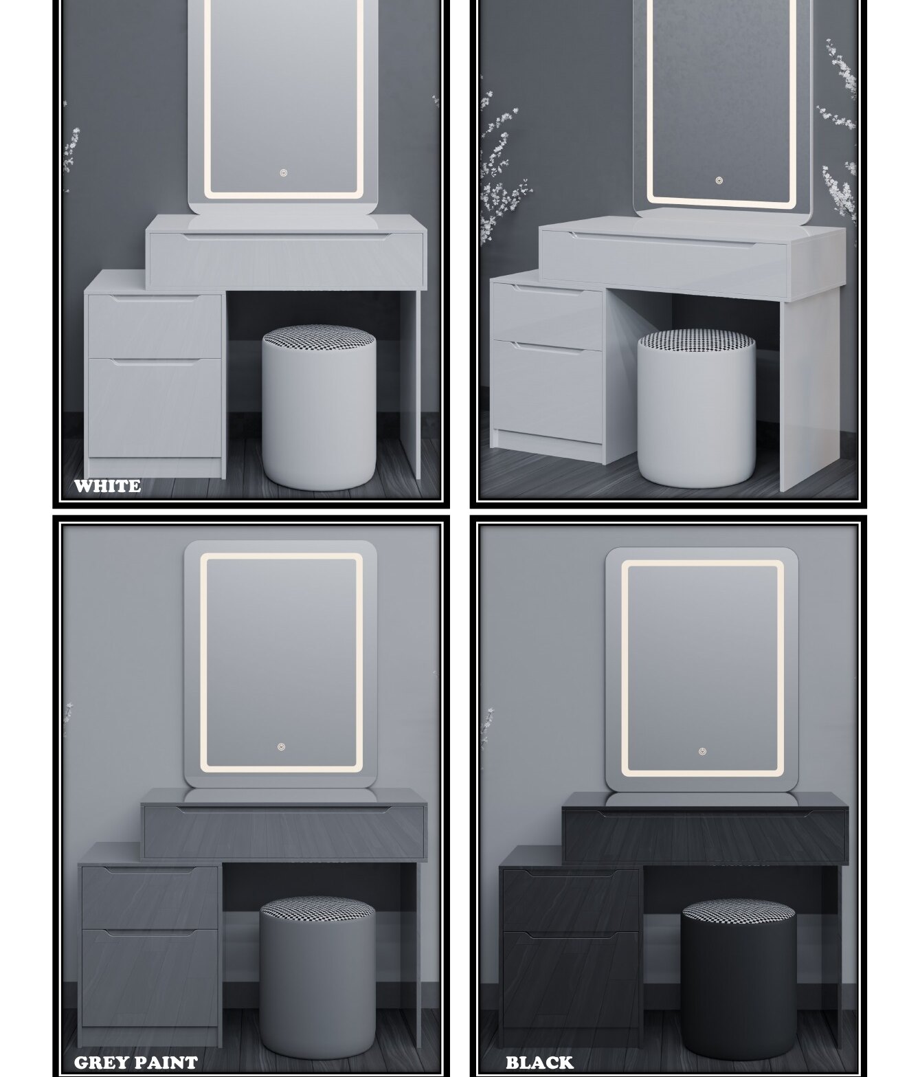 A51 High Gloss Dressing Table
