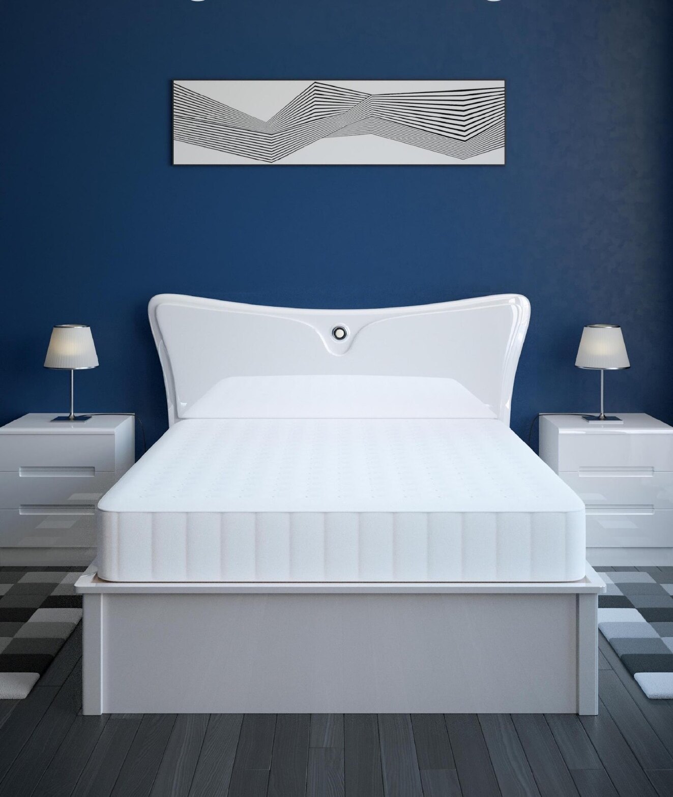 302 High Gloss Smart Storage Bed