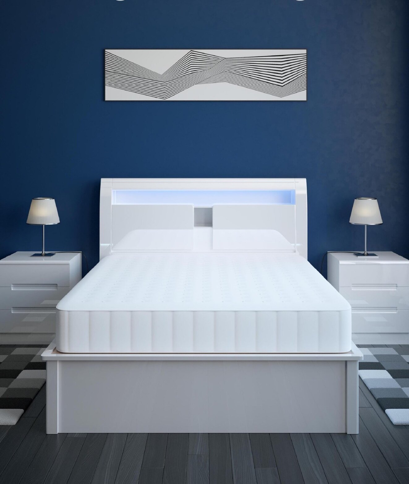 305 High Gloss Smart Storage Bed