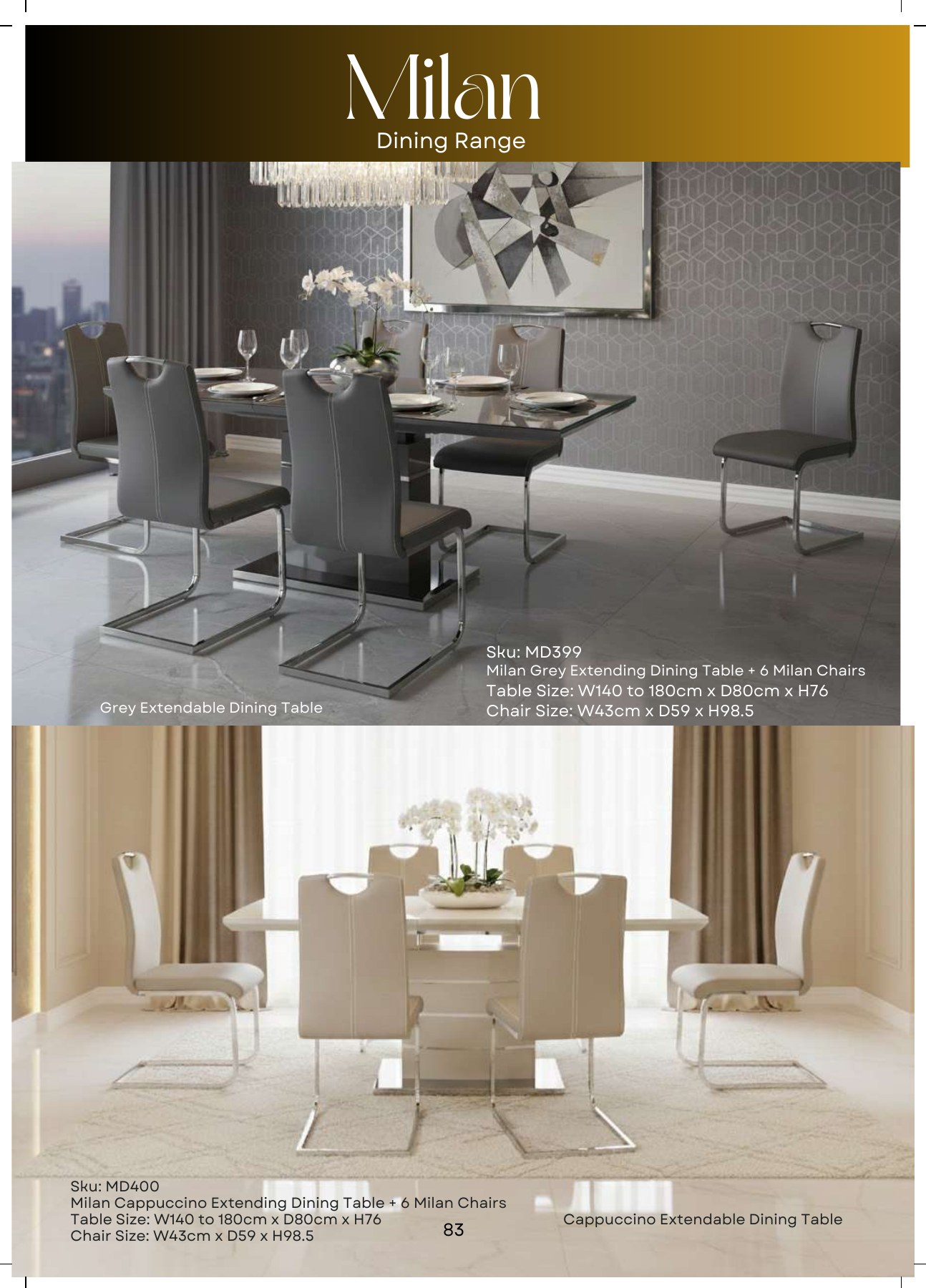 Milan Extending Dining Set