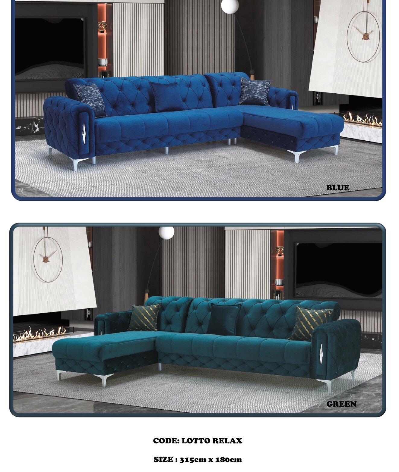 Lotto Relax Corner Sofa Bed with Storage