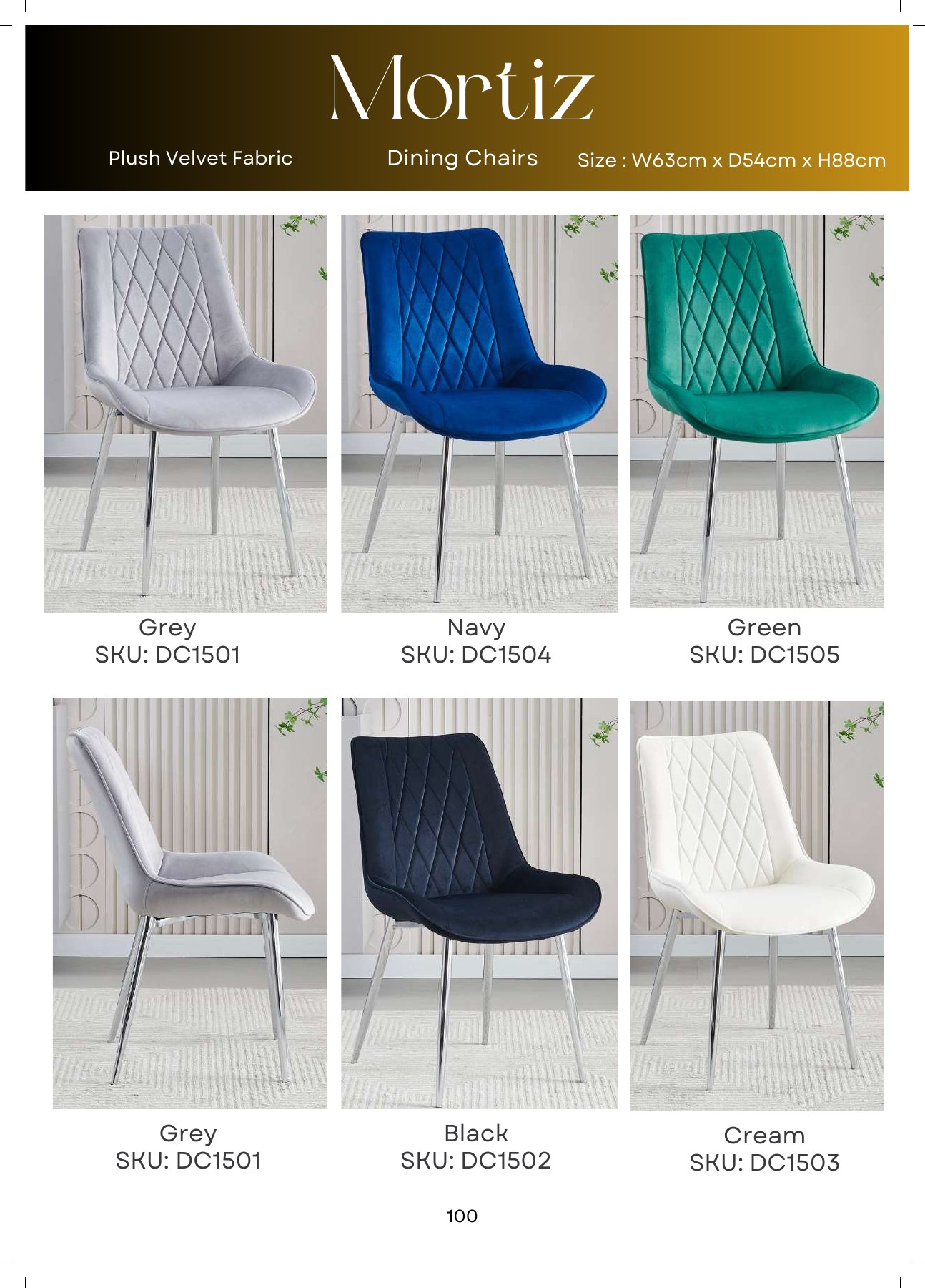 Moritz Velvet Dining Chair