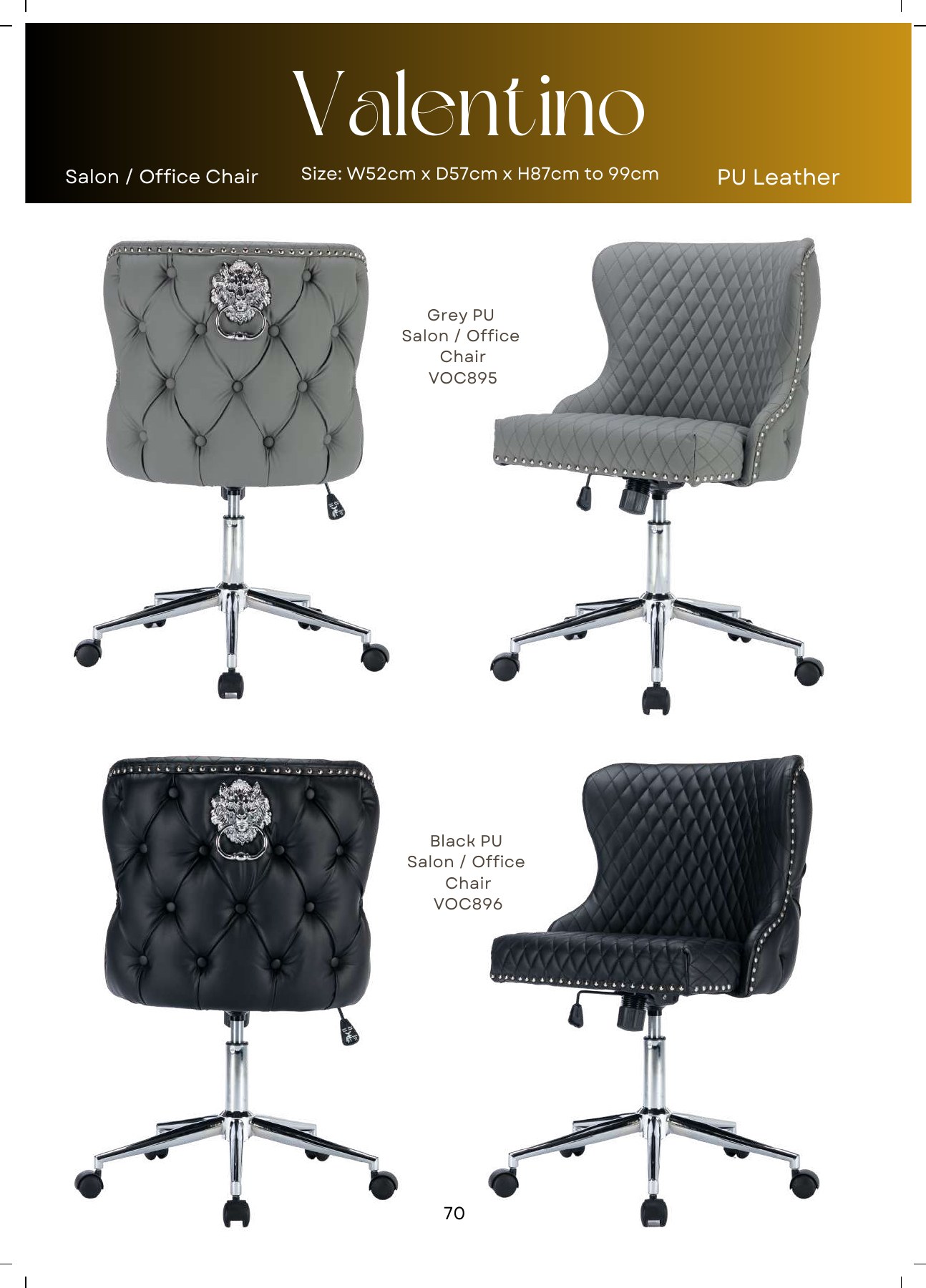 Valentino Salon Office Chair