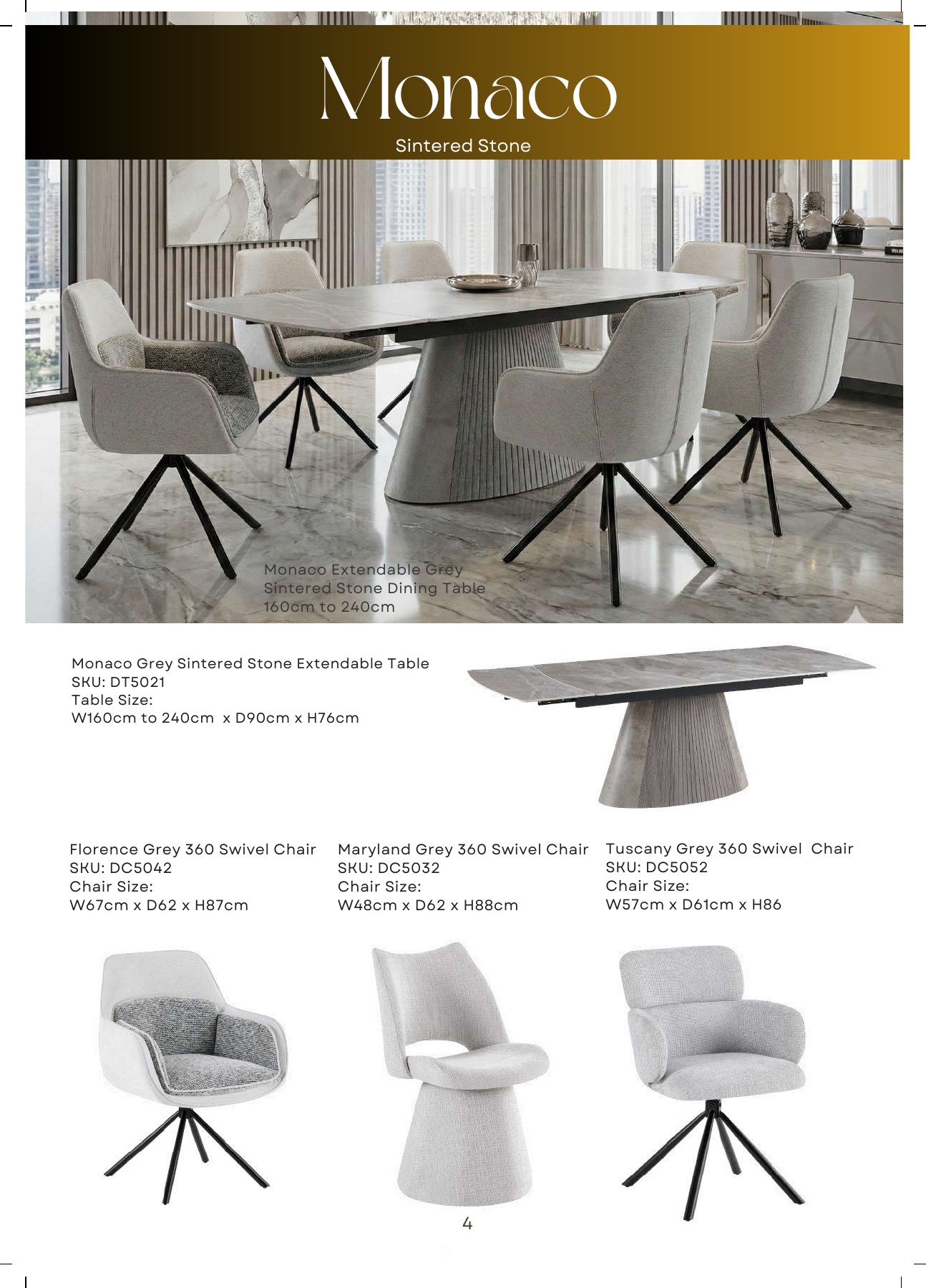 Maryland 360 Swivel Dining Chair view 3
