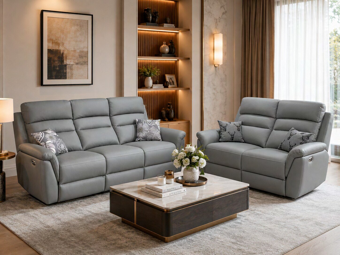 Sorrento Leather Recliner Sofa