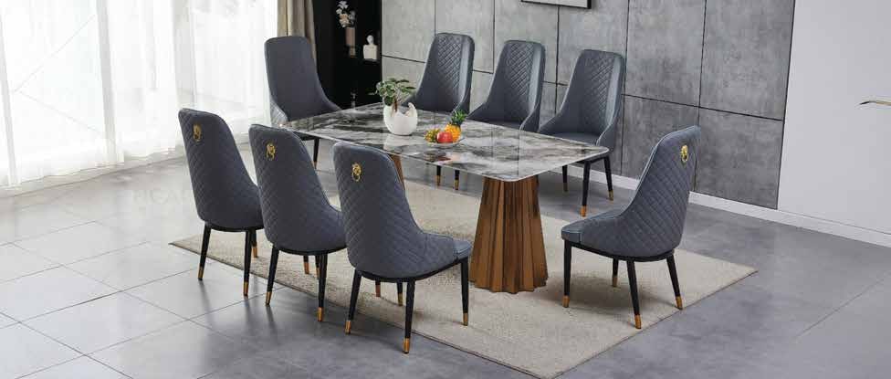 ED-2 Marble Dining Table & Chairs