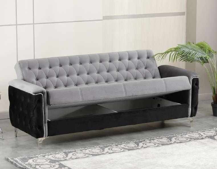 Kevin Sofa Bed with Storage in situ