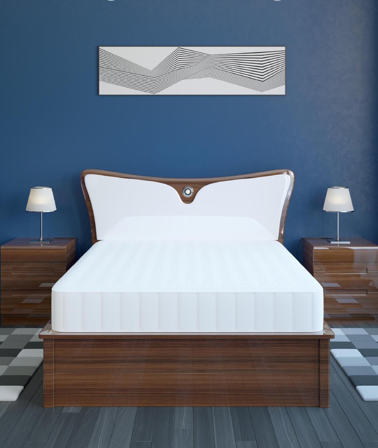 302 High Gloss Smart Storage Bed in situ