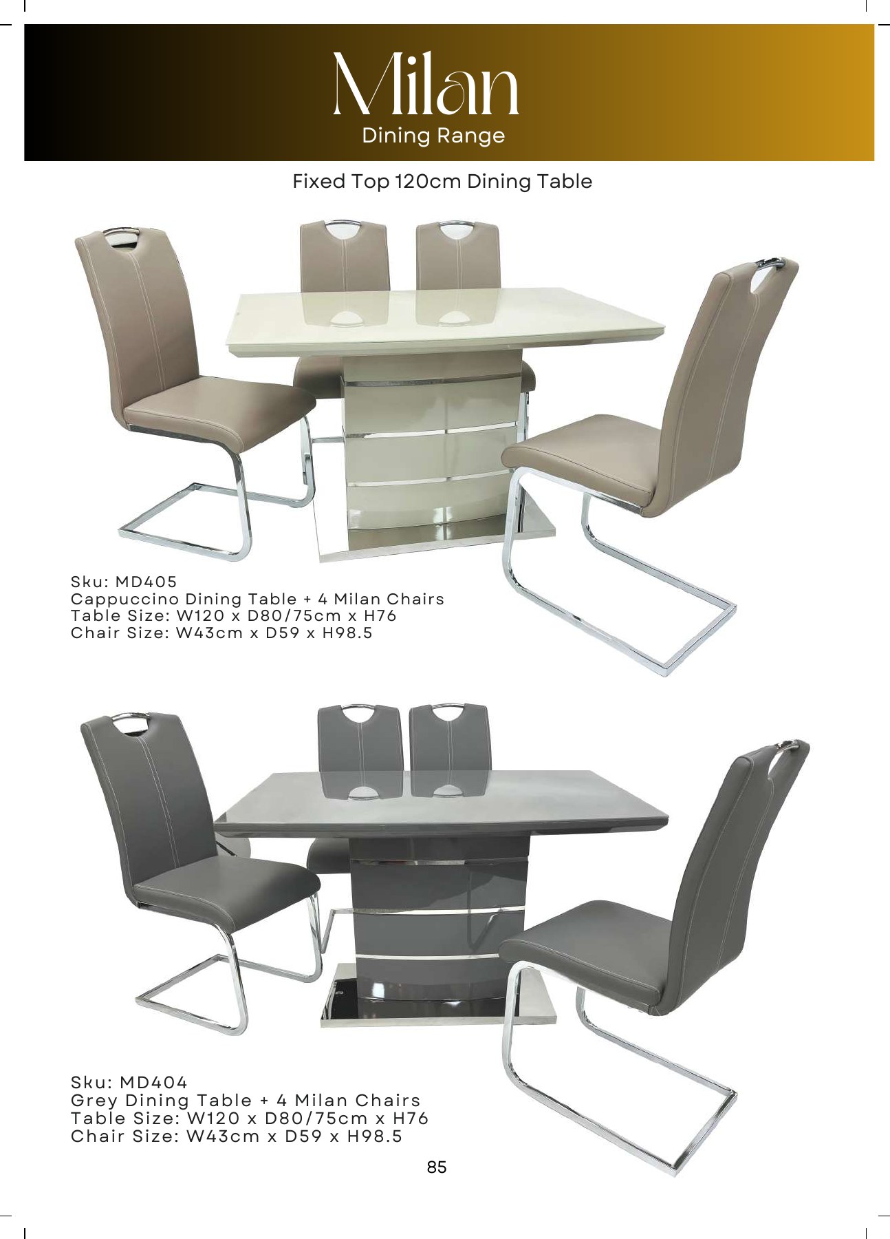 Milan Extending Dining Set view 3