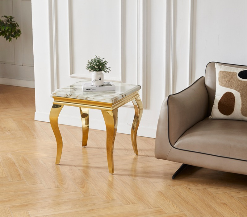 Bravia Marble Side Table in situ
