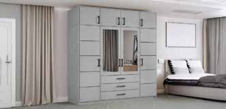 Belluno Wardrobe 4 Door view 3