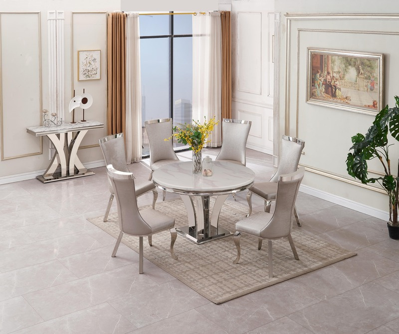 Charisma Marble Round Dining Table