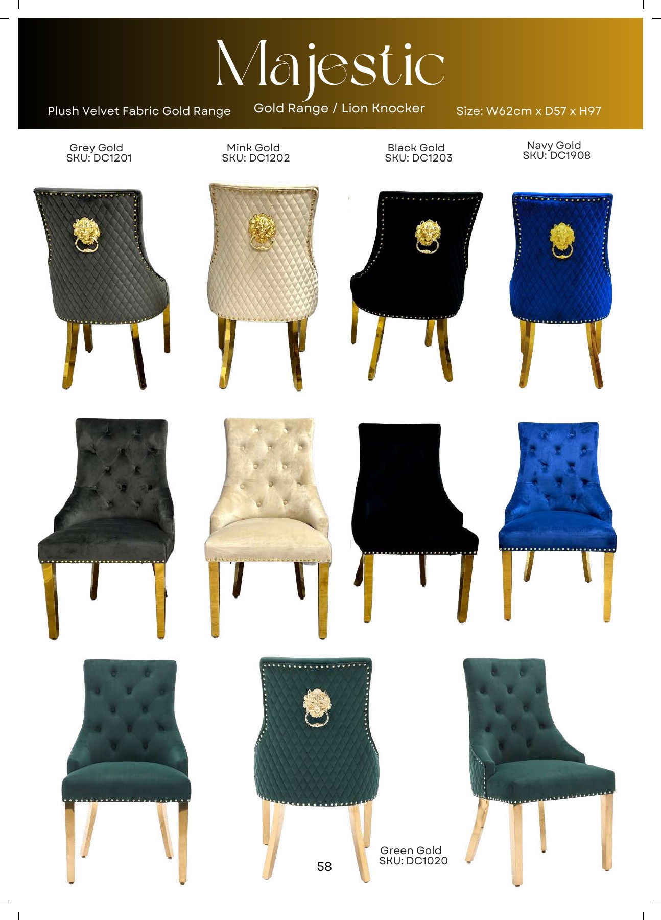 Majestic Dining Chair in situ