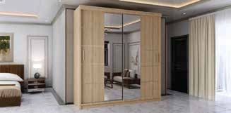 Lisbon Wardrobe 2 Door view 3