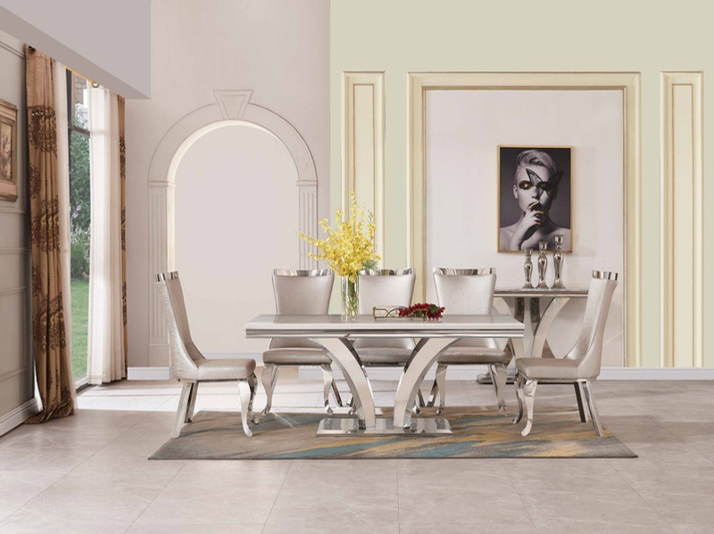 Charisma Marble Dining Table in situ