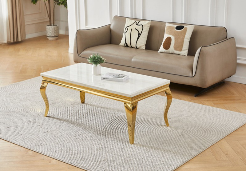 Clara Marble Coffee Table in situ