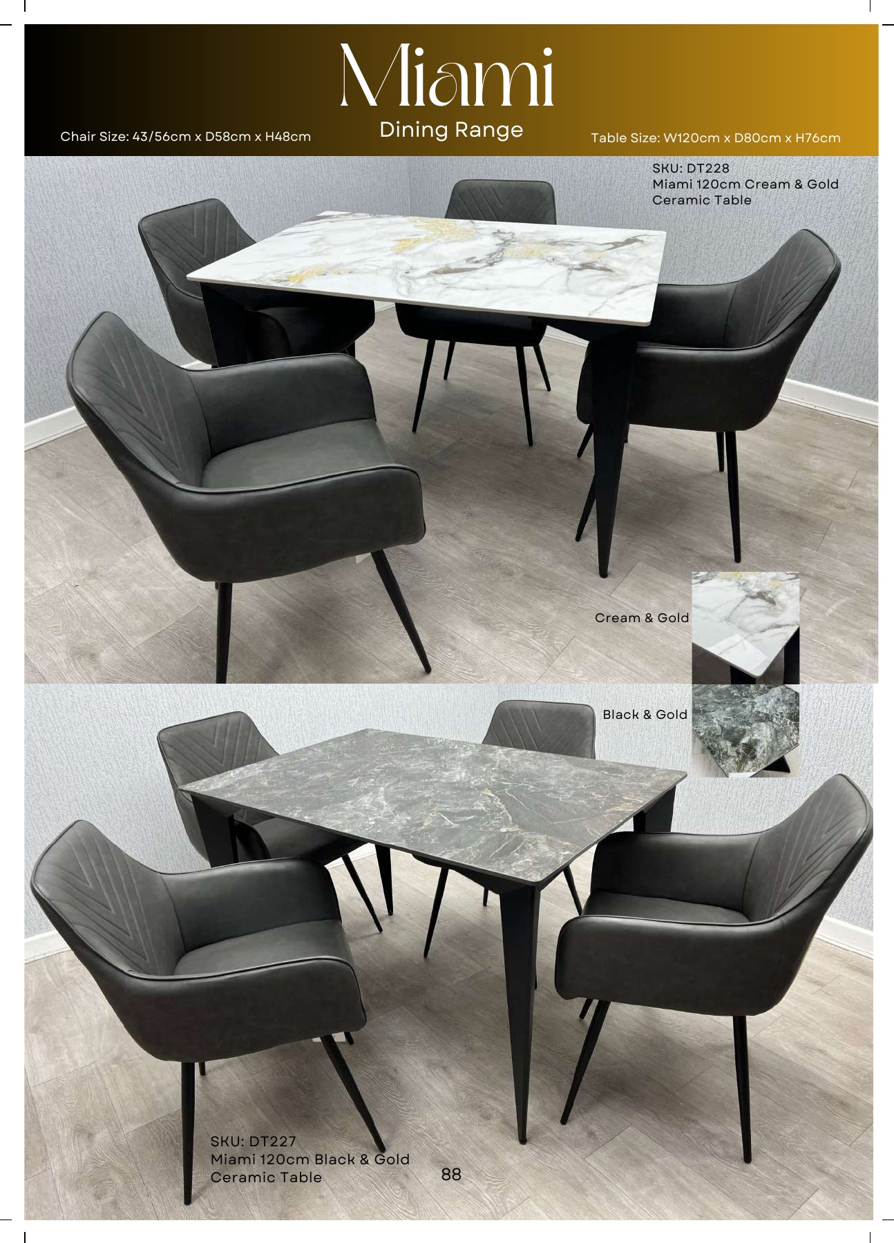 Miami Ceramic Dining Table