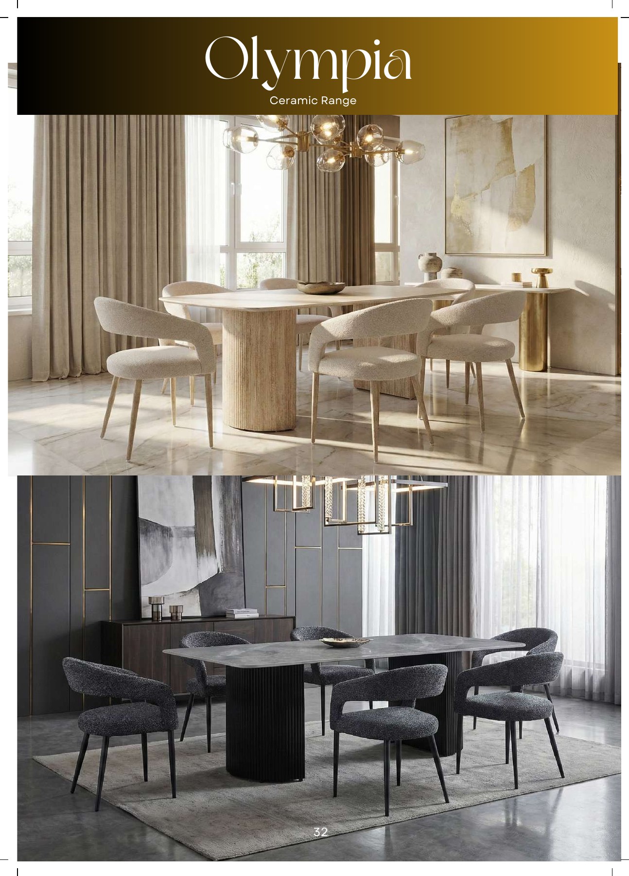Olympia Ceramic Dining Table in situ