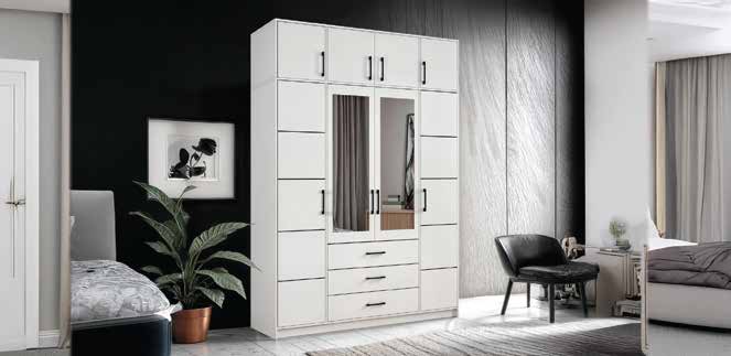 Belluno Wardrobe 4 Door