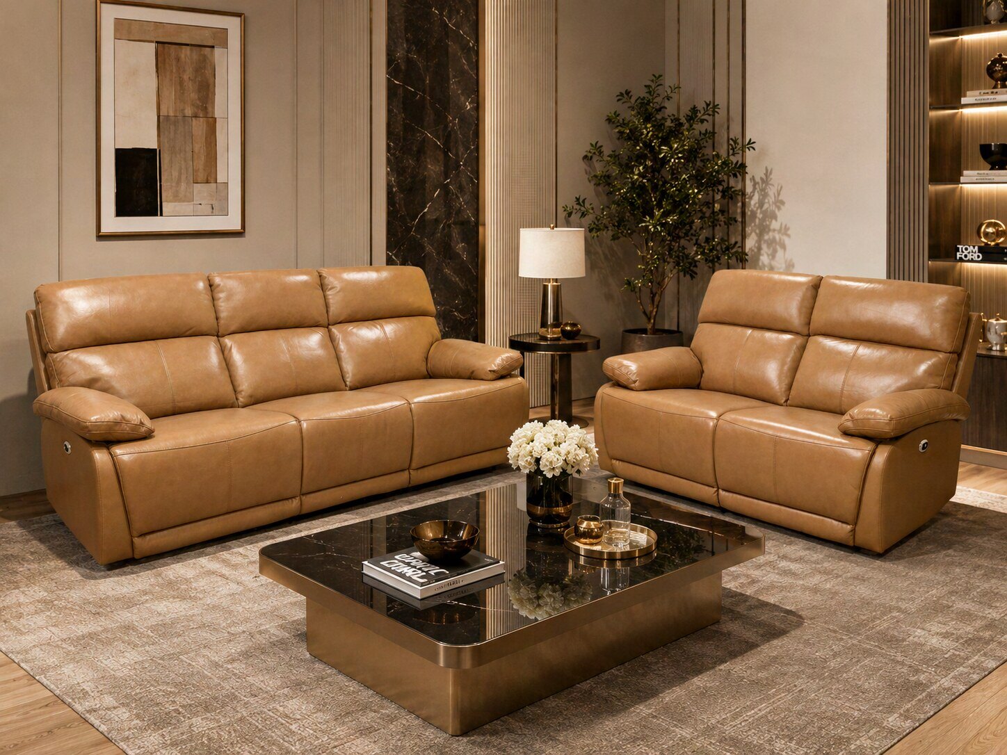 Bali Leather Recliner Sofa