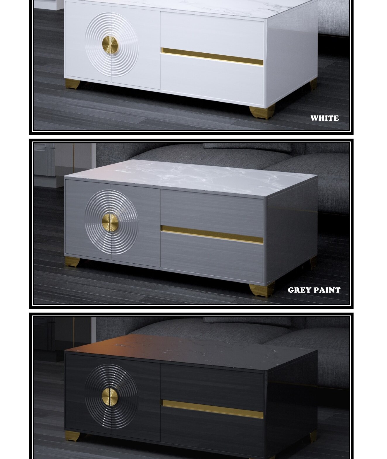 CT02 Sintered Stone Coffee Table