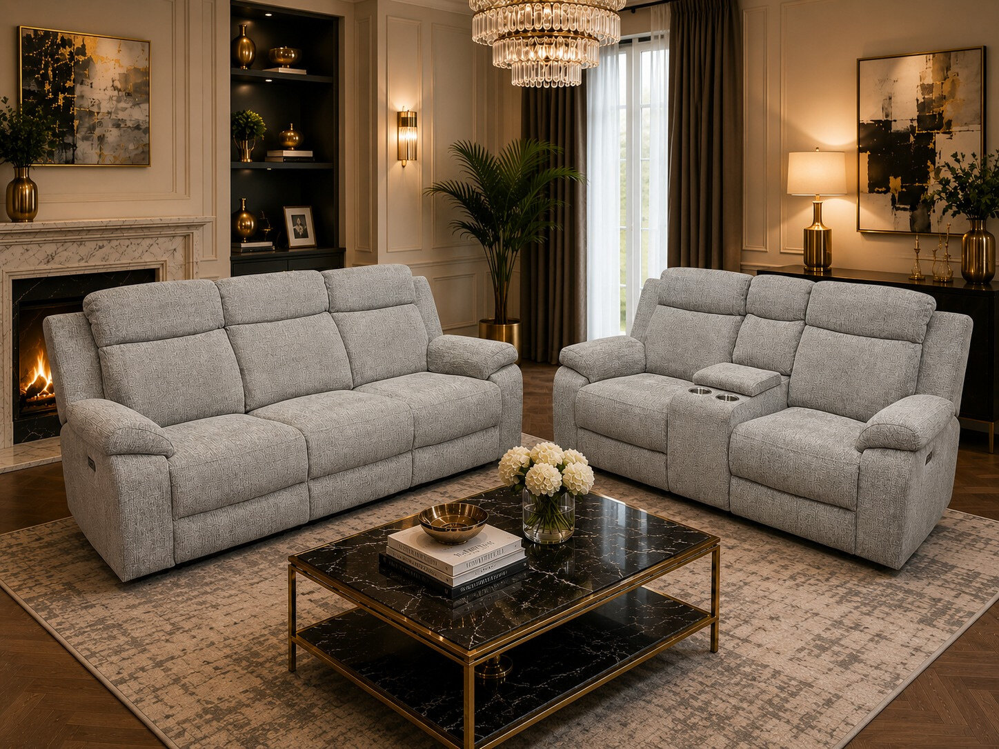 Capri Electric Recliner Sofa in situ