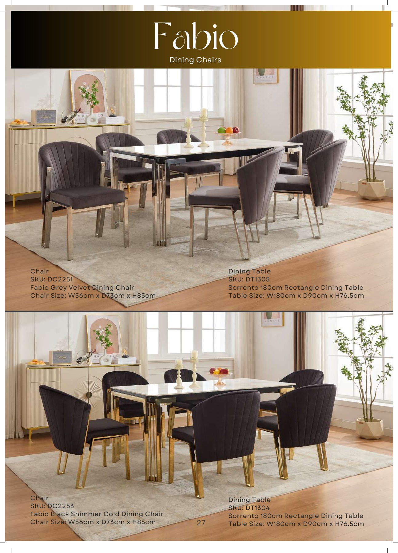 Fabio Dining Chair in situ