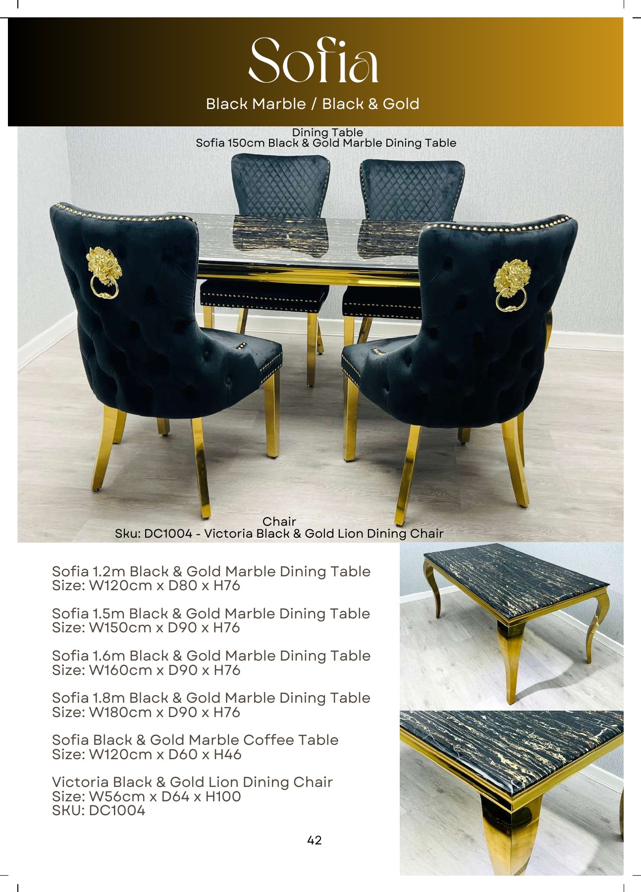 Sofia Marble Dining Table in situ