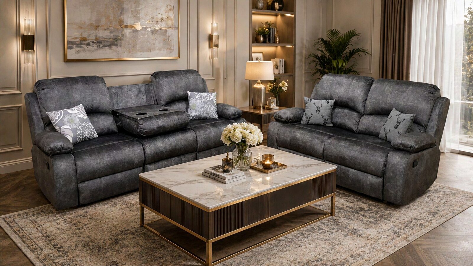 Valencia Recliner Sofa in situ