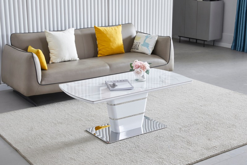 Camden Ceramic Coffee Table in situ